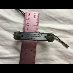 Inspiration leather bracelet